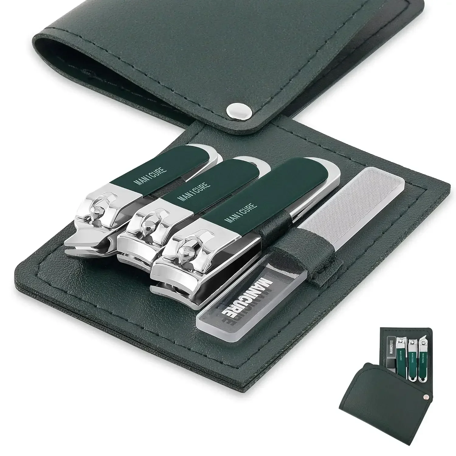 4 Pcs Men/Women Nail Clippers  - Mens Grooming Travel Kit recension och pris