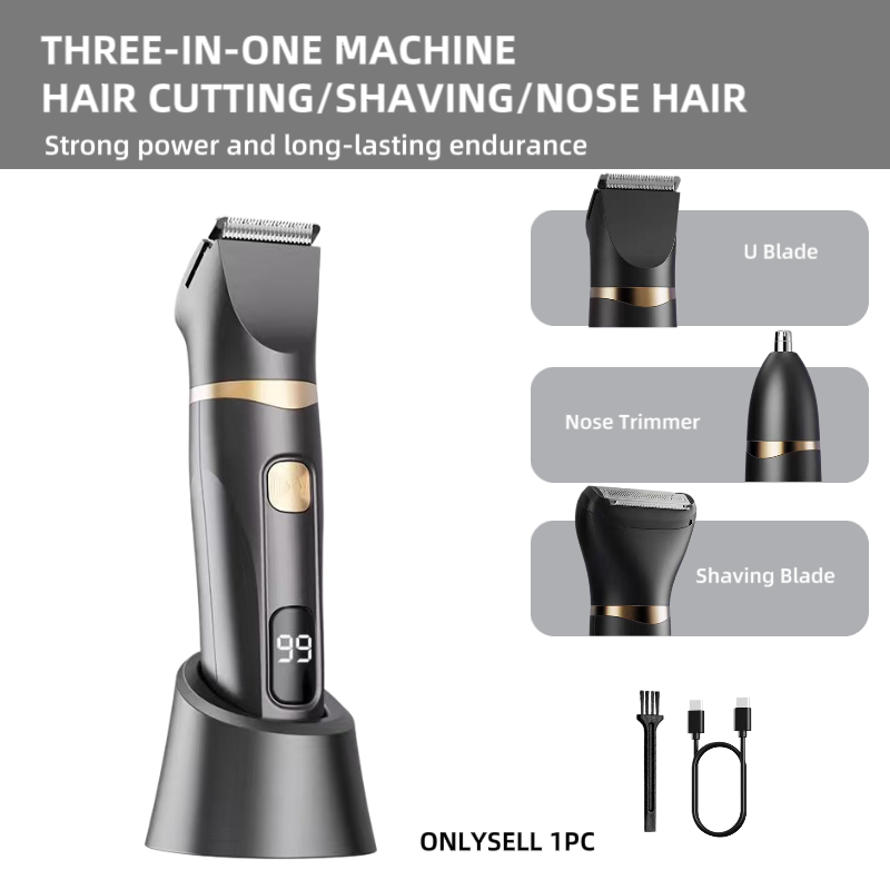 3‑Pcs Household Electric Groom - Mens Grooming Travel Kit recension och pris