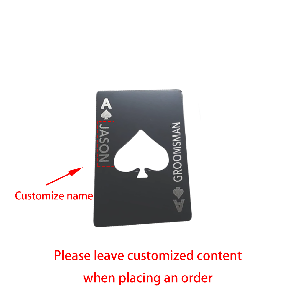 Custom Ace of Spades Groomsmen - Men'S Grooming Wedding Day recension och pris