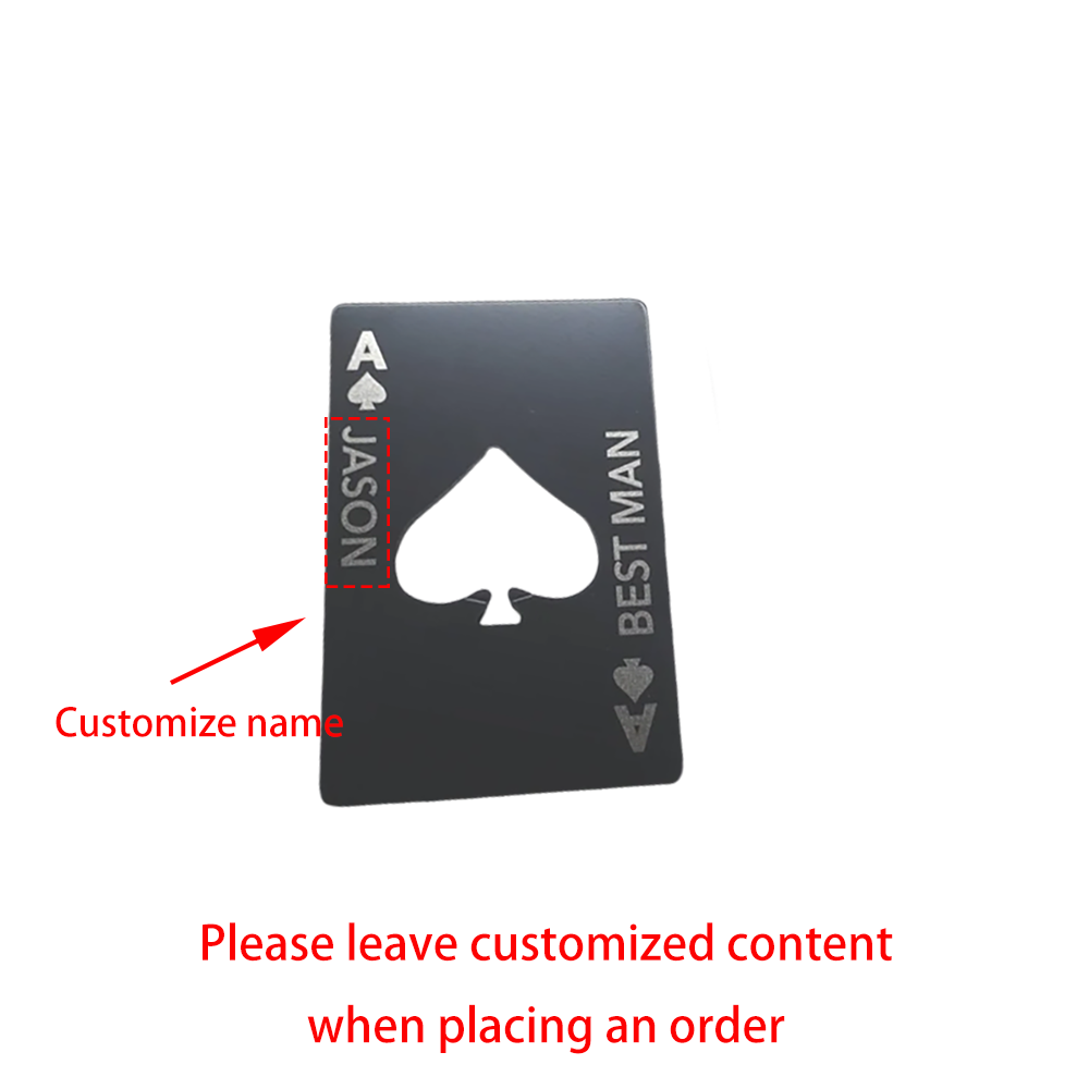 Custom Ace of Spades Groomsmen - Men'S Grooming Wedding Day recension och pris