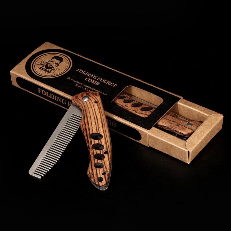 Solid Wood & Metal Folding Bea - Mens Grooming Kit Bag recension och pris