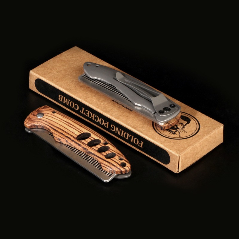 Solid Wood & Metal Folding Bea - Mens Grooming Kit Bag recension och pris