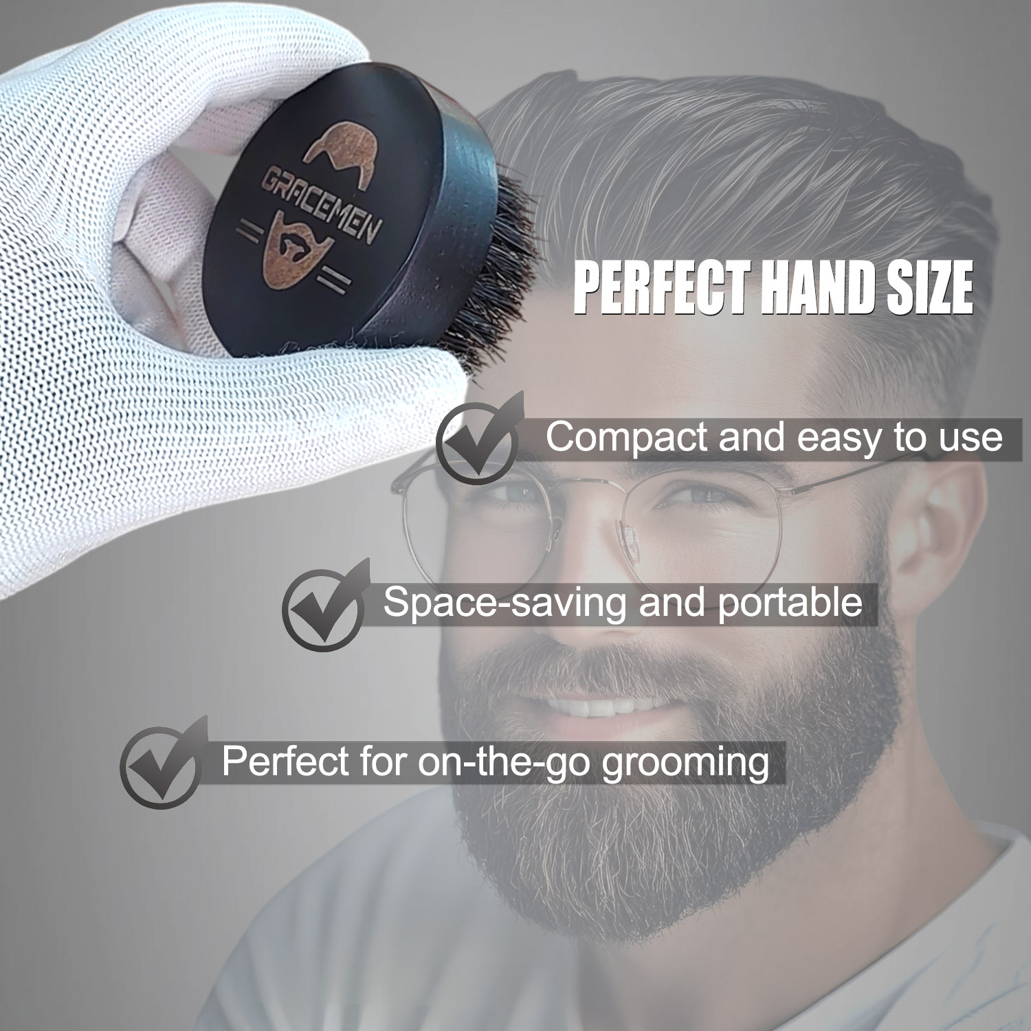 Round Beard Brush for Men – 10 - Men'S Grooming Essentials recension och pris