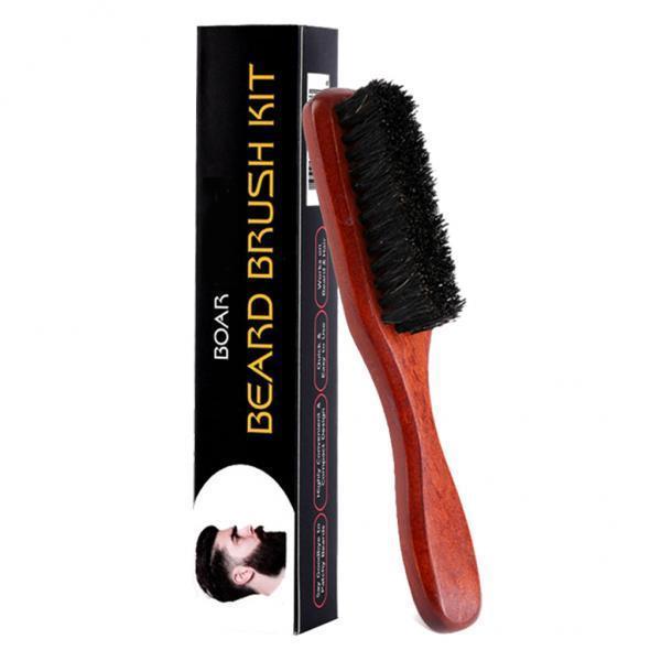 Soft Wooden Beard Brush Men Gr - Mens Grooming Travel Kit recension och pris