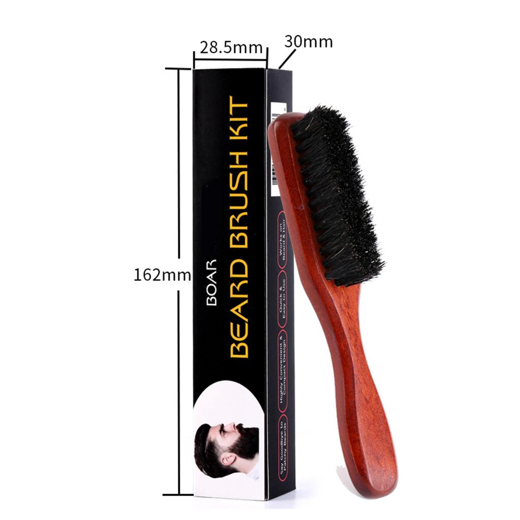 Soft Wooden Beard Brush Men Gr - Mens Grooming Travel Kit recension och pris
