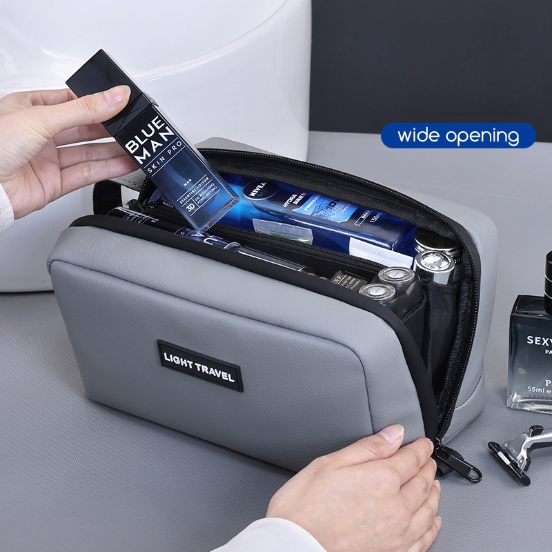 Waterproof Handheld Makeup Bag - Mens Grooming Kit Bag recension och pris