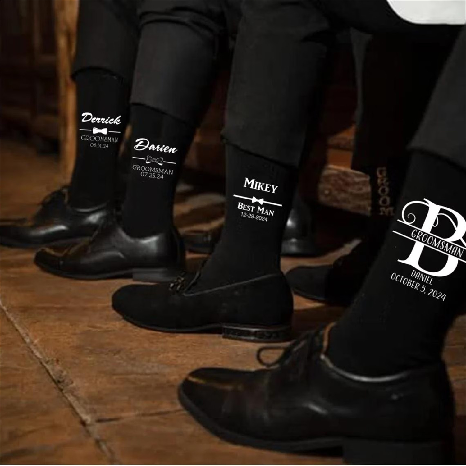 Groomsmen Socks for Wedding, D - Men'S Grooming House recension och pris