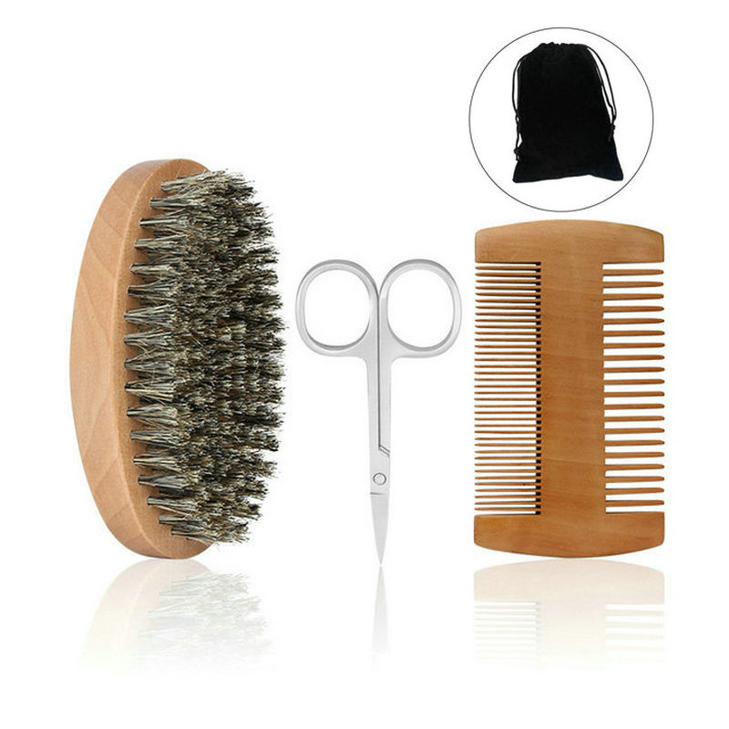 Professional Soft Boar Bristle - Mens Grooming Kit Bag recension och pris