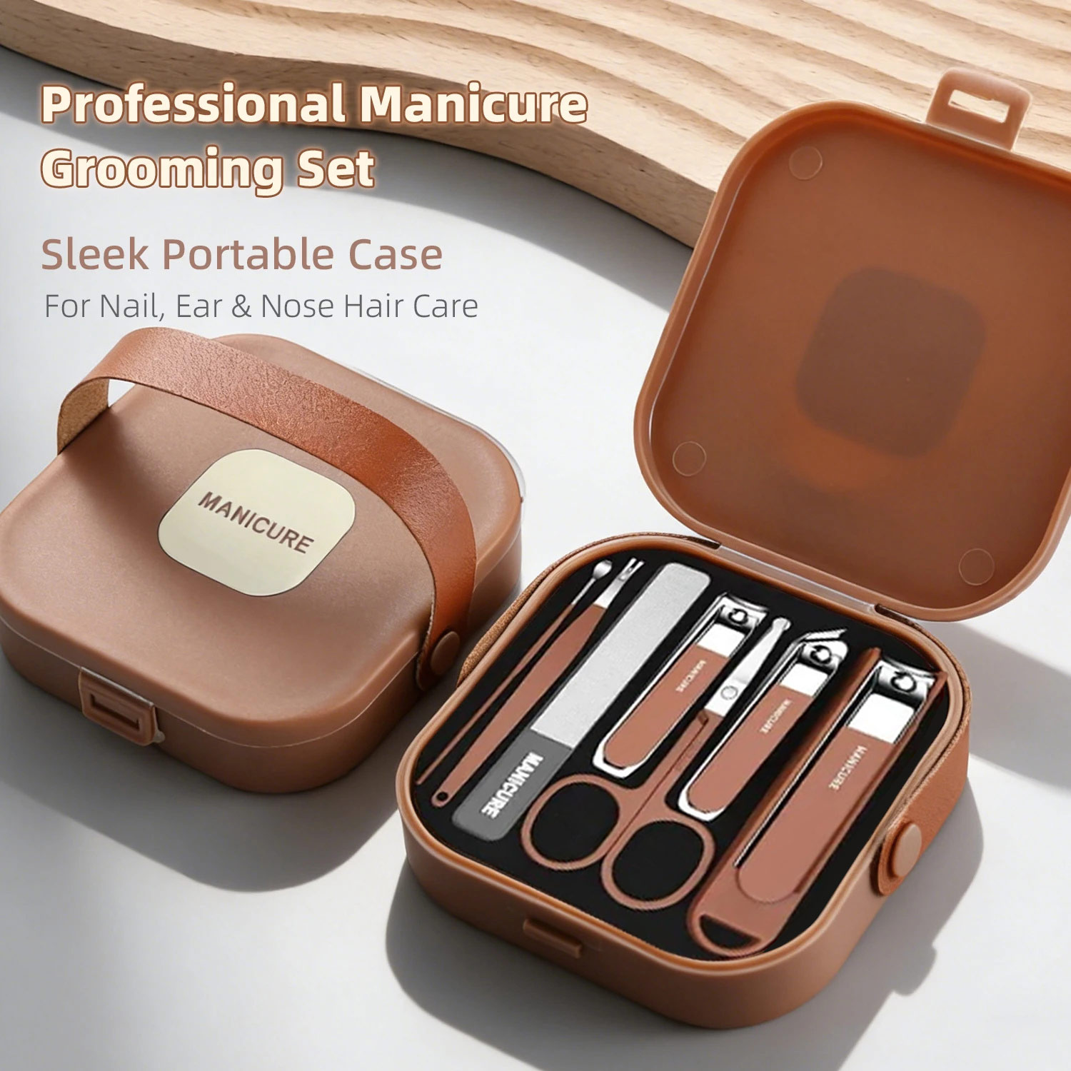 Nail Care Kit Anti-Splatter Ma - Mens Grooming Travel Kit recension och pris