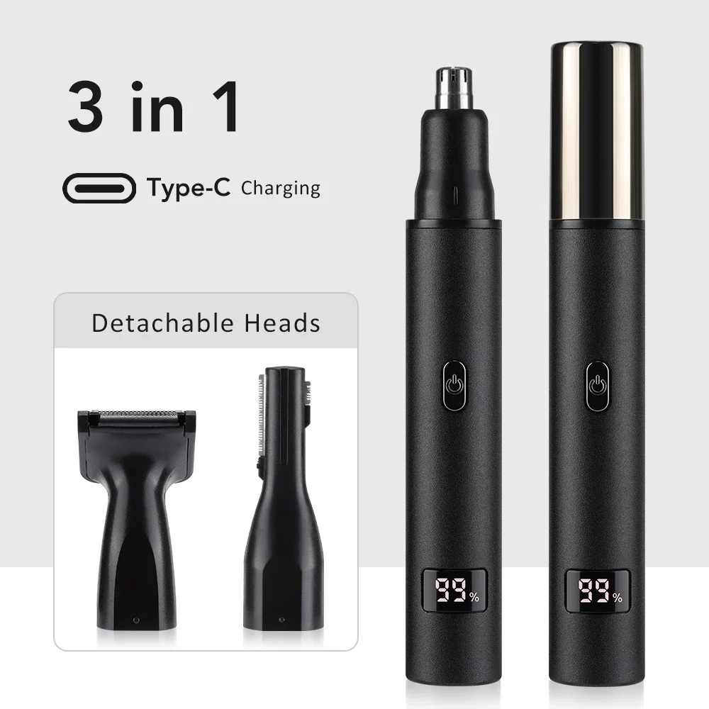 Nose Hair Trimmer for Men 3 in - Mens Grooming Kit Bag recension och pris